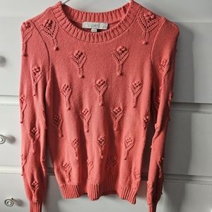 LOFT Coral Sweater size XS